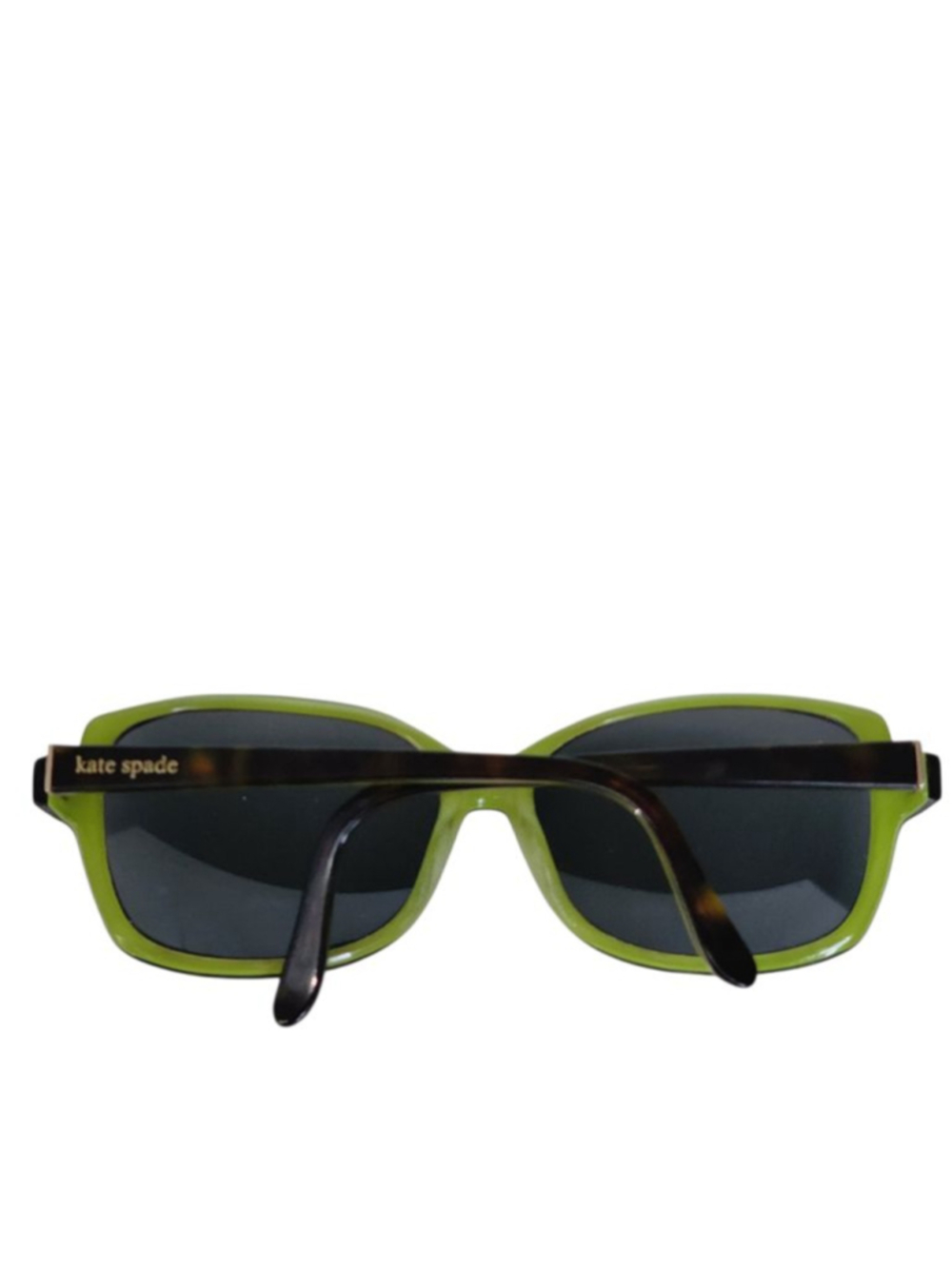 KATE SPADE AILEY Green & Brown Tortoise Black Lenses Sunglasses 58 mm 06 - Picture 5 of 10